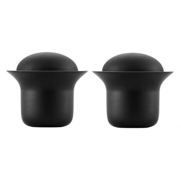 Stone tea cup set black  -  zens