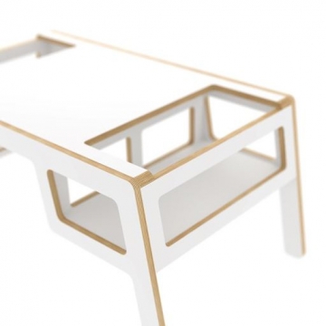 Double flex table white    -   nuki